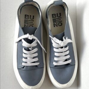 Bueno Blue and White Women's Sneakers